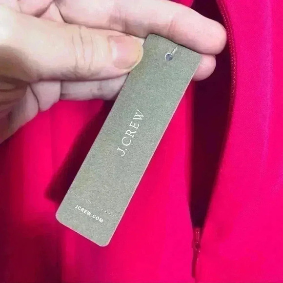 NWT J. Crew Hot Pink Maxi Dress Spaghetti Strap Size 6 - Picture 6 of 12